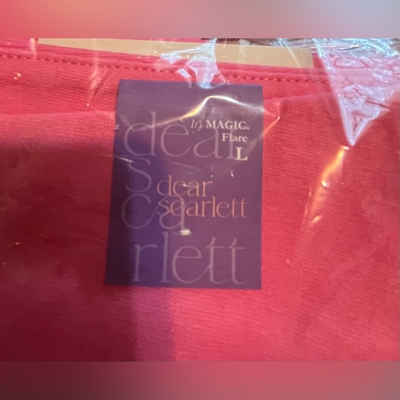 NWT Dear Scarlett Dark Pink Flare Pants - Picture 8 of 14